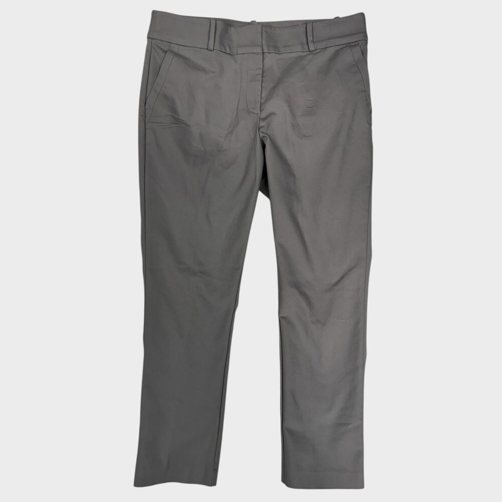 LOFT Outlet 14 Gray Modern Skinny Ankle Pants Cotton Polyester Spandex